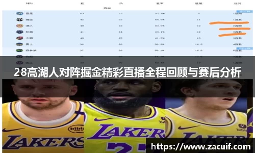 28高湖人对阵掘金精彩直播全程回顾与赛后分析